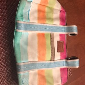 Rainbow coach bag